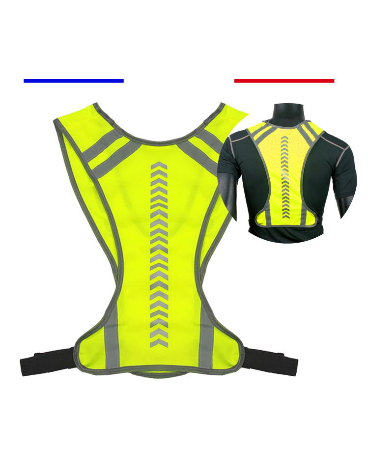 gilet fluo running intersport