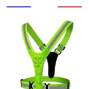 Dossard de sécurité course à pied avec LED