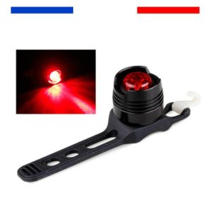 éclairage led vélo rouge